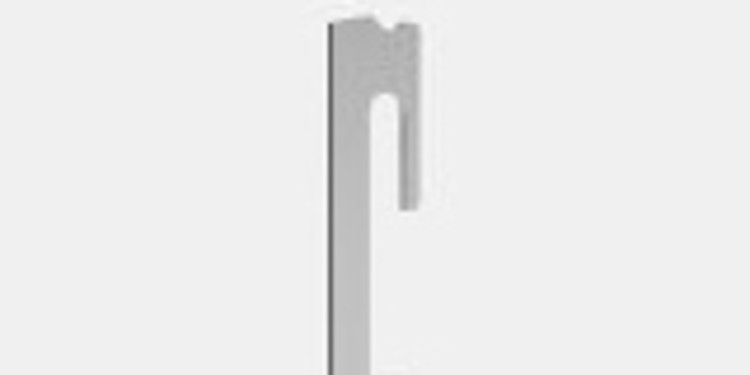 Strip-steel heald for wire weaving