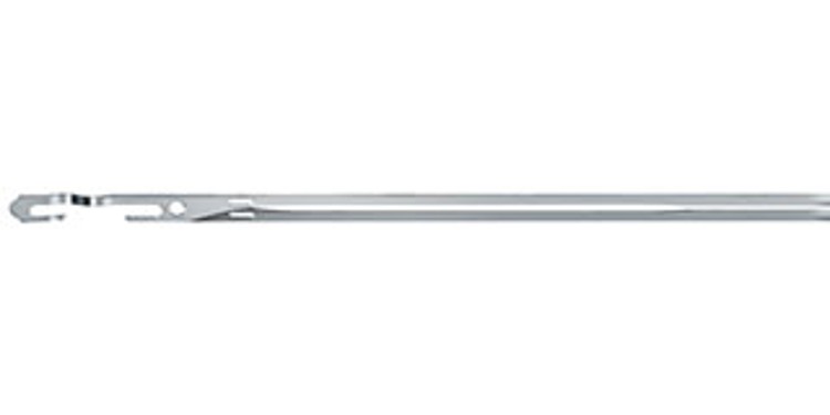 Flat-steel heald with OPTIFIL eye