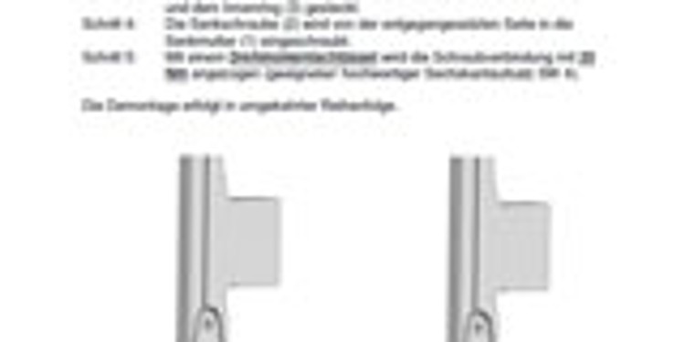 Excerpt from assembly instructions