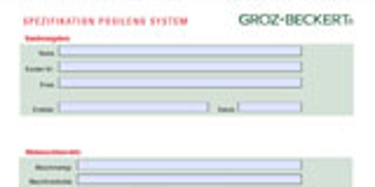 Excerpt from specification sheet
