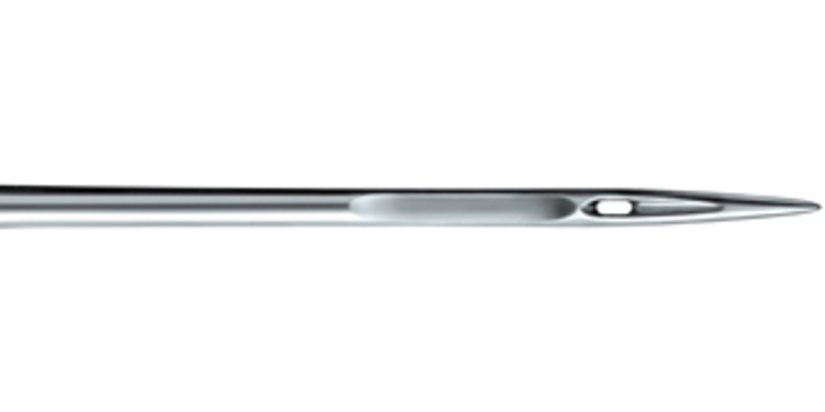 Chromium-coated sewing machine needle