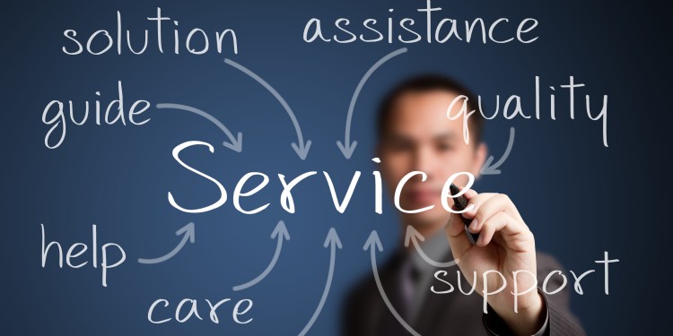 Werbebild Service: Da sein, bevor man gebraucht wird.