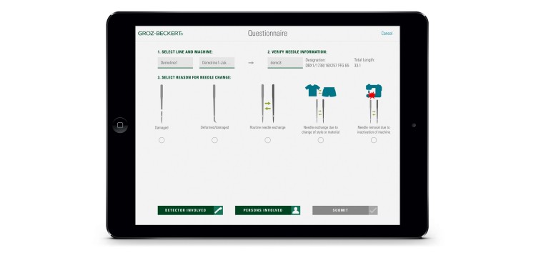 Smarte Version des Nadelausgabewagens mit der App INH@site